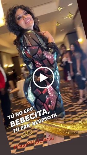 Customer video review of Sequined Party V Neck Mini Dress