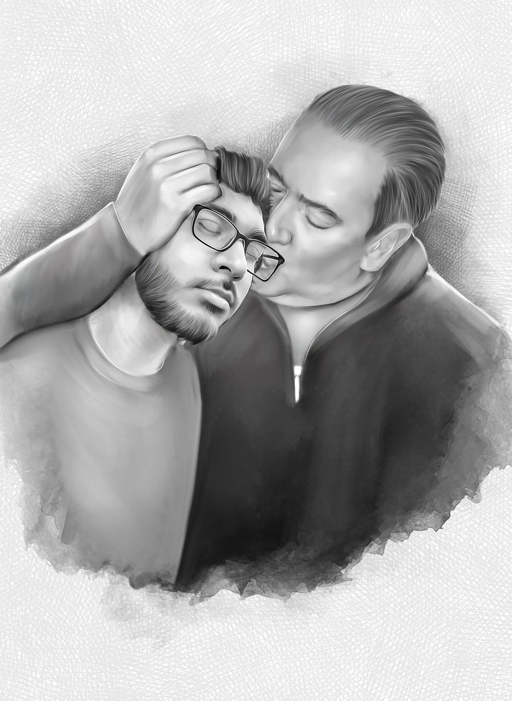 Customer photo review of Charcoal Memorial Portraits from Photos