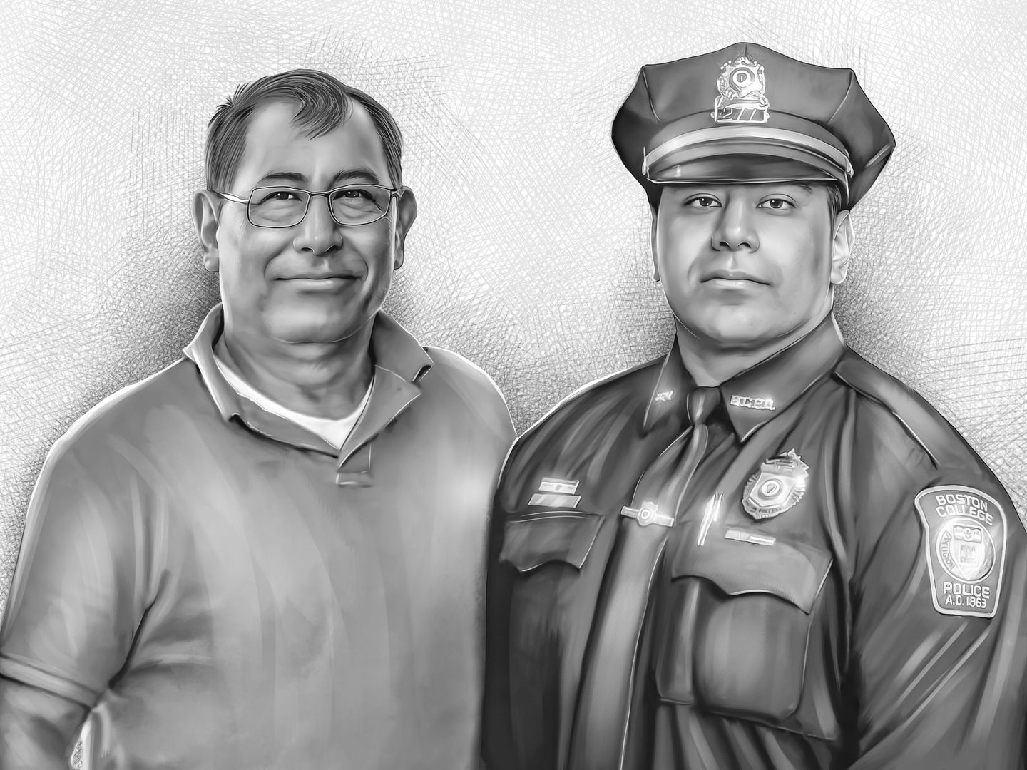 Customer photo review of Charcoal Memorial Portraits from Photos