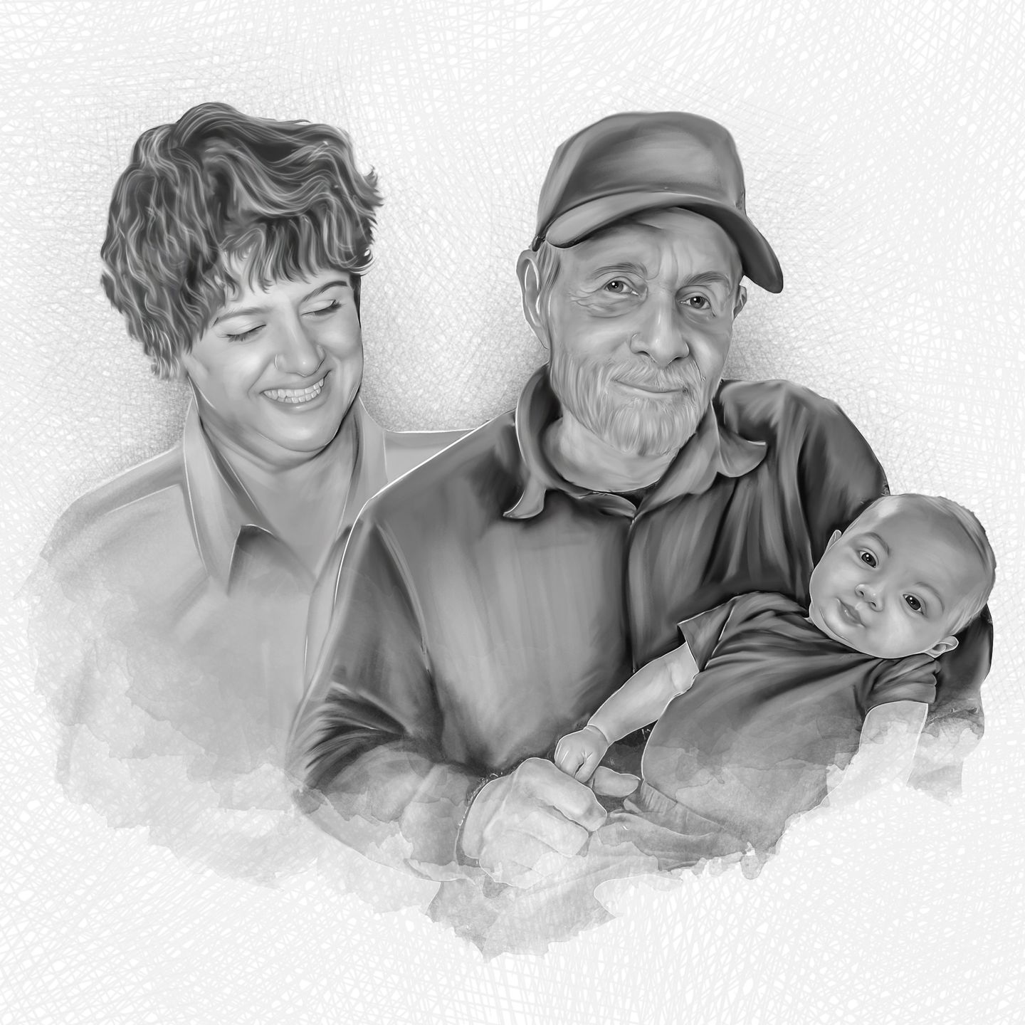 Customer photo review of Charcoal Memorial Portraits from Photos