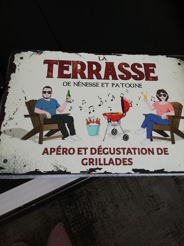 Customer photo review of Notre coin Barbecue - Extérieur - Pancarte de porte