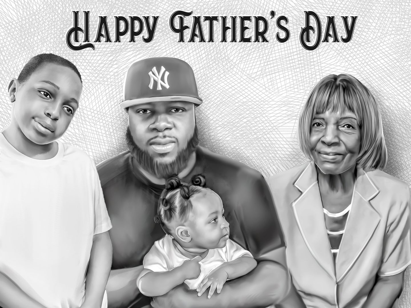 Customer photo review of Charcoal Memorial Portraits from Photos