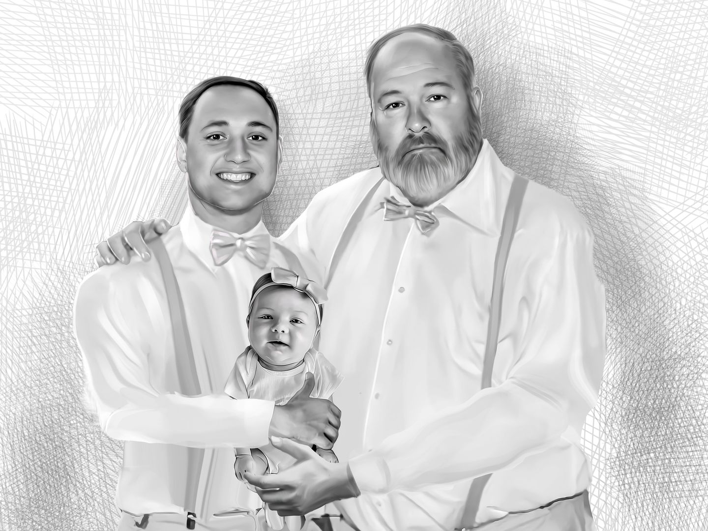 Customer photo review of Charcoal Memorial Portraits from Photos