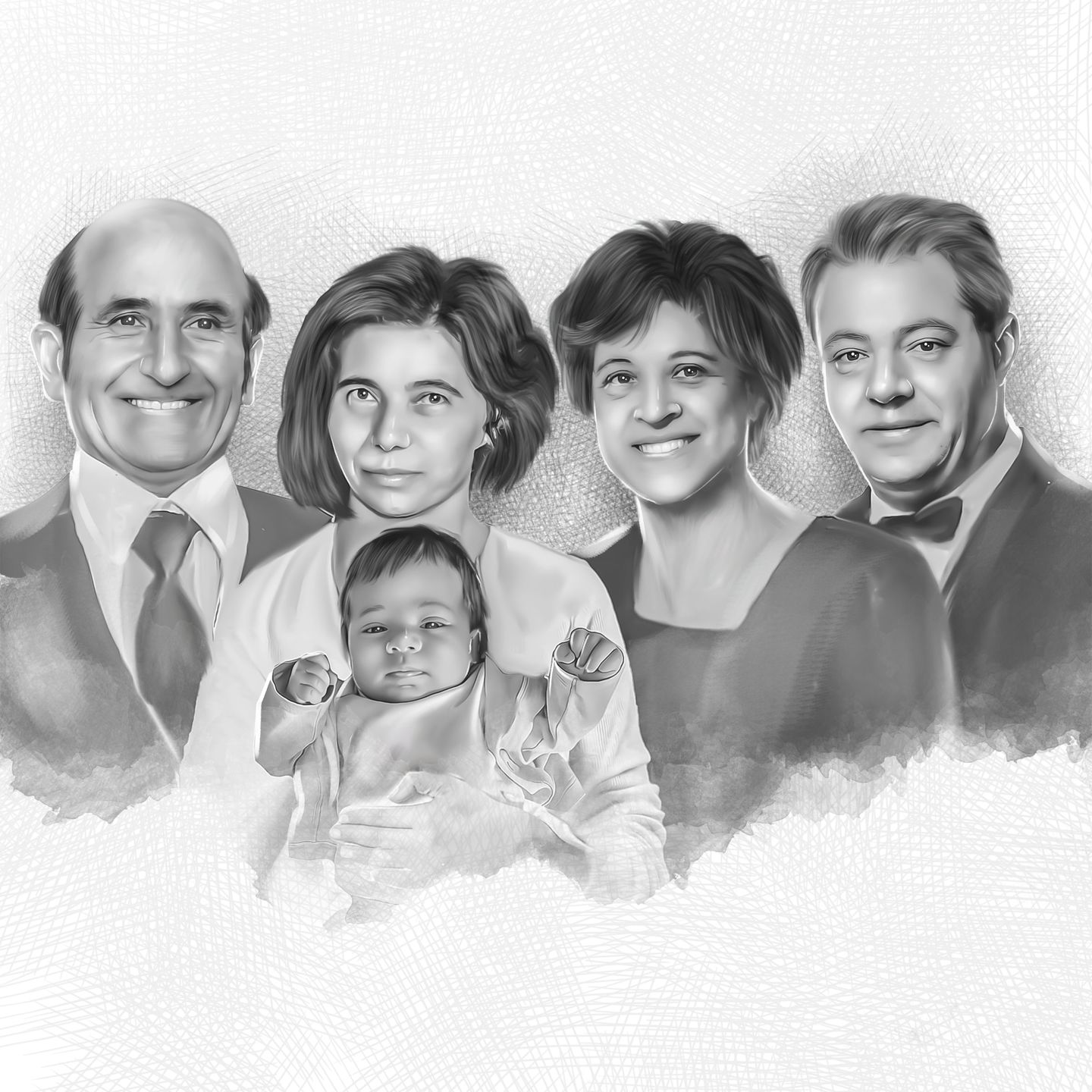 Customer photo review of Charcoal Memorial Portraits from Photos