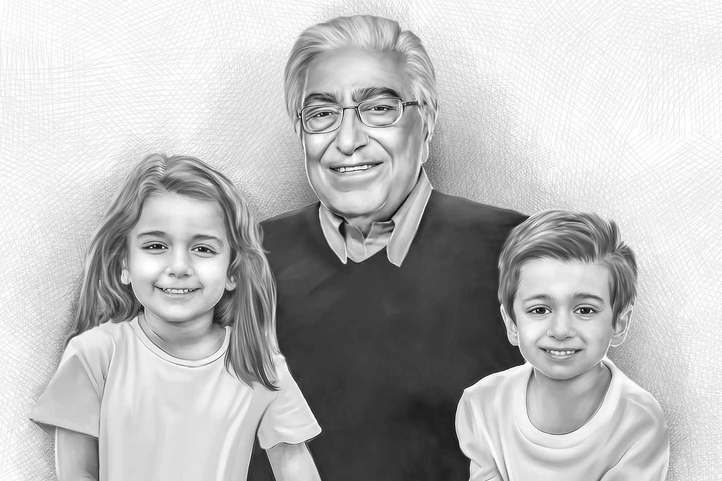 Customer photo review of Charcoal Memorial Portraits from Photos
