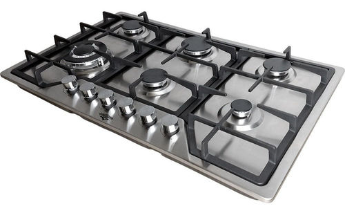 Customer photo review of Parrilla de Gas Empotrable 6 Quemadores Acero Inoxidable