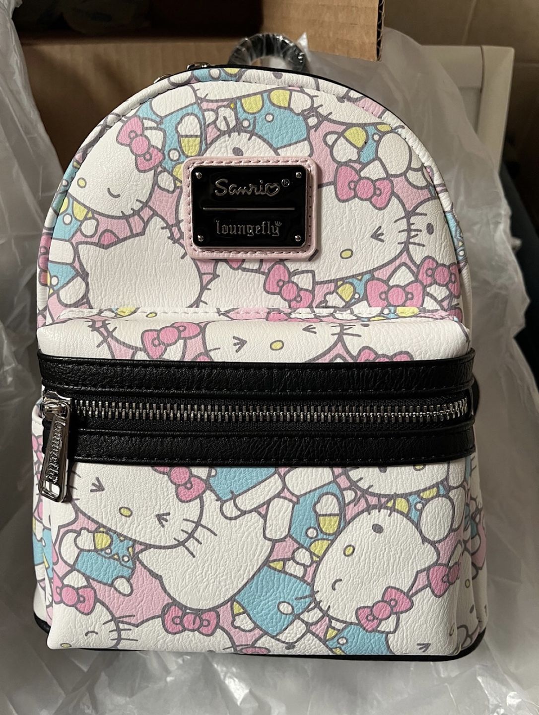 Customer photo review of 707 Street Exclusive - Loungefly Sanrio Hello Kitty Pastel Mini Backpack