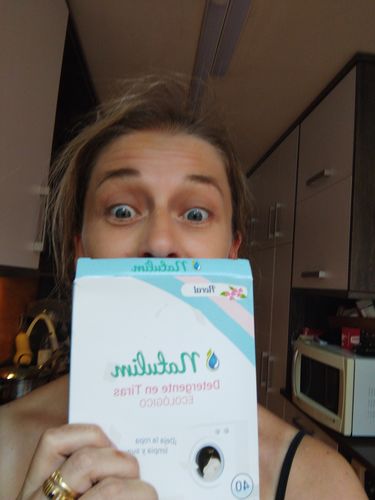 Customer photo review of Eco-Tiras de Detergente 40 lavados Natulim