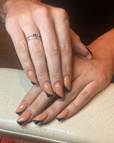 Customer photo review of Candy Coat Liners - Black + White Duo