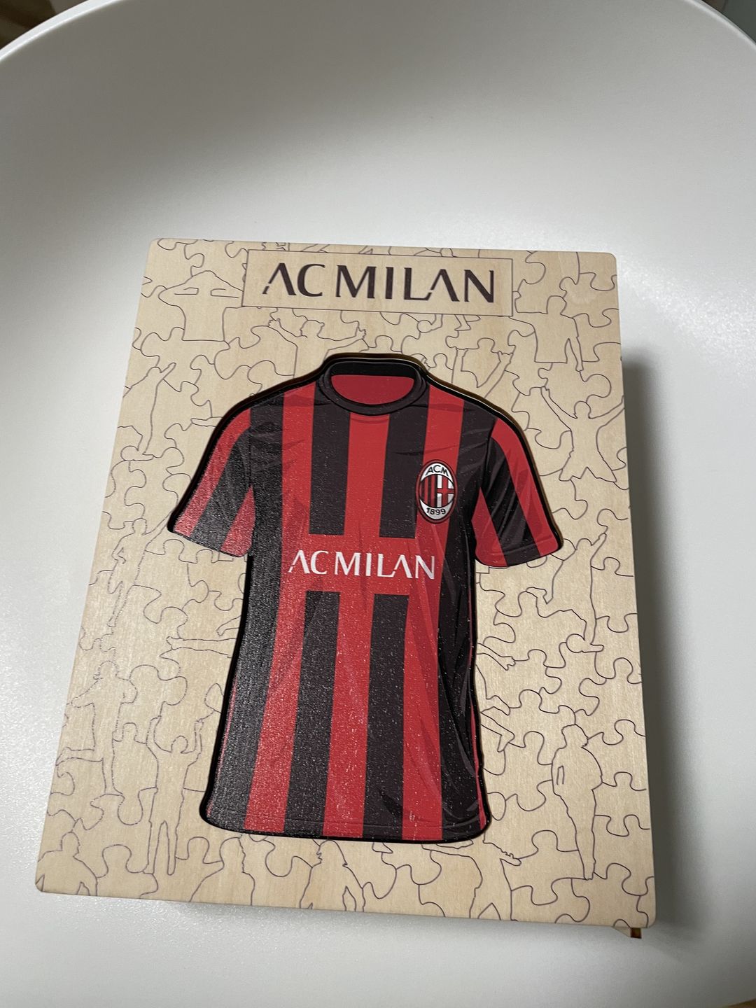 Customer photo review of AC Milan© Jersey - Official Wooden Puzzle
