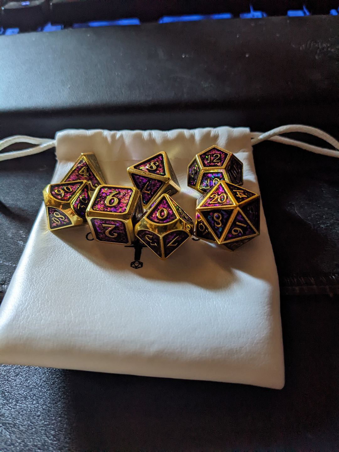 Customer photo review of Mystery Metal Dice Set Subscription