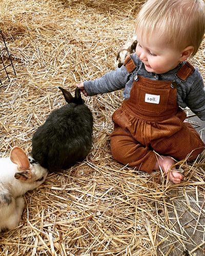 Customer photo review of Corduroy Soll Overalls - Dark Mustard