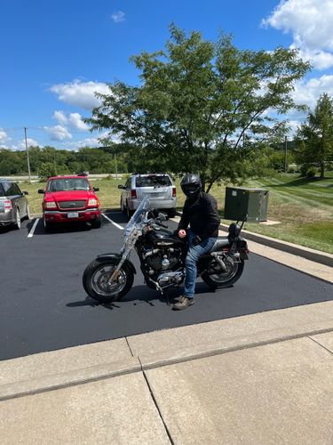 Customer photo review of Heavy Duty Sportster Motorcycle Custom Backrest Sissy Bar