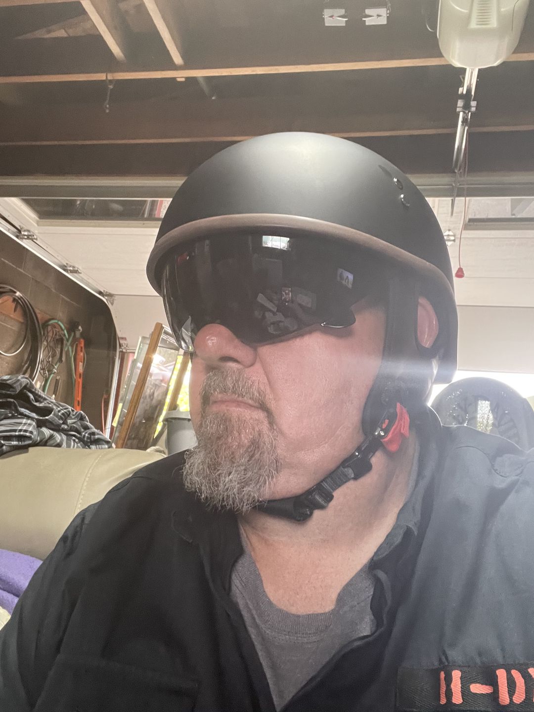 Customer photo review of TAKIZAWA Half Helmet - Curved Style