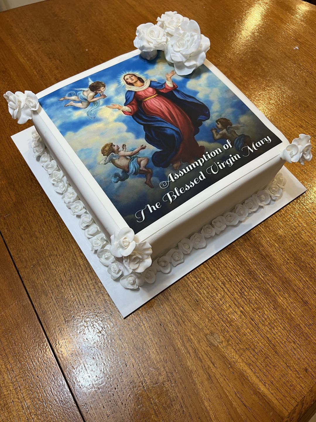 Customer photo review of 25cm x 25cm Square Custom Edible Icing Image
