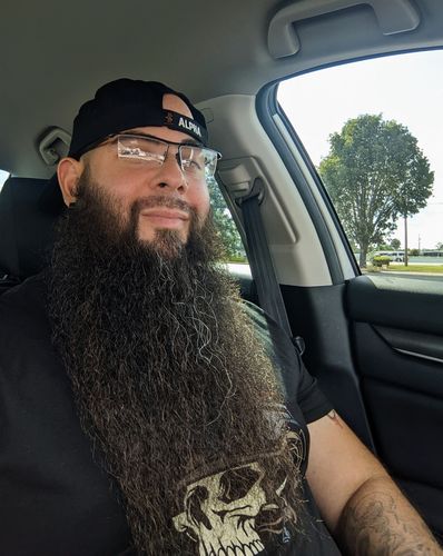 Customer photo review of Herbal Hair/Beard Growth Oil