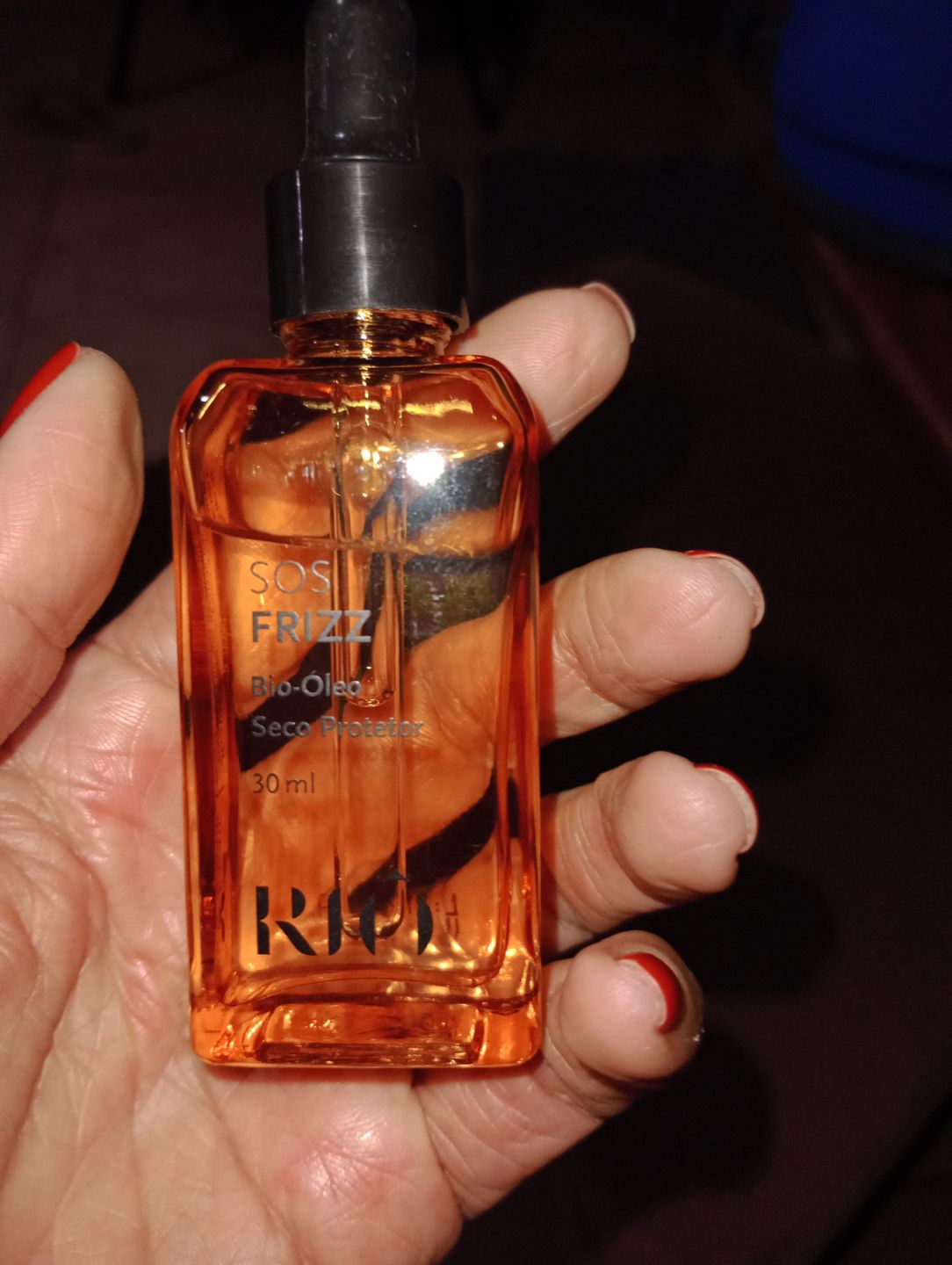 Customer photo review of SOS Frizz Bio-Óleo Seco Protetor