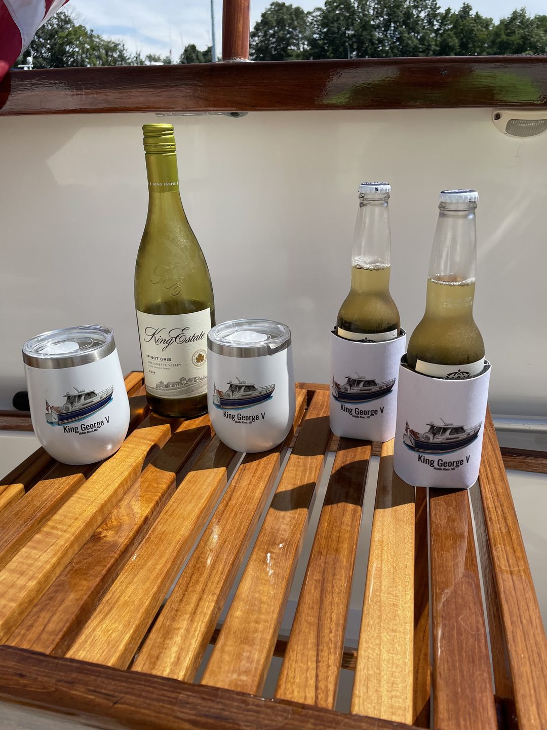Customer photo review of Custom Boat Koozie