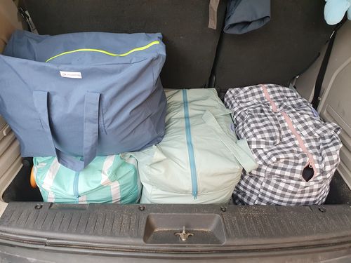Customer photo review of Bolsa MyBigBag Petrol (cremallera amarilla flúor)