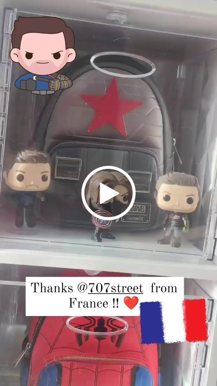 Customer video review of Loungefly Marvel Winter Soldier Cosplay Mini Backpack