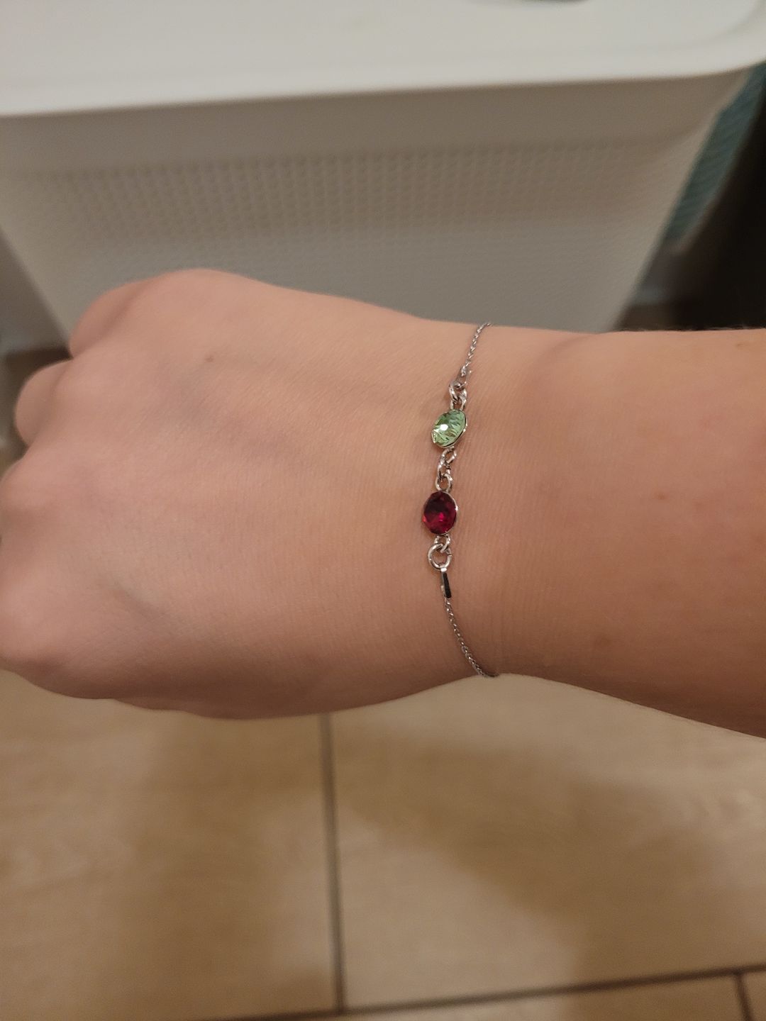 Customer photo review of Armband mit Geburtsstein