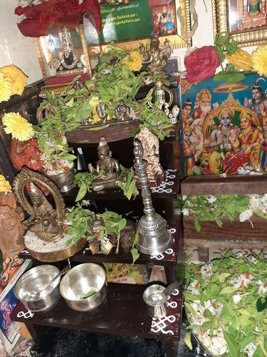 Customer photo review of Wooden 5 Step Deity Stand / Pooja Stand