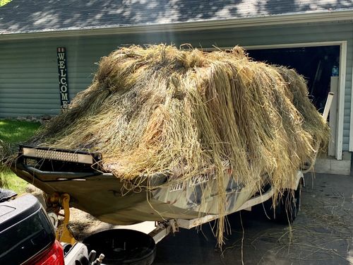 Customer photo review of Hunting Blind Raffia Grass (Pack)
