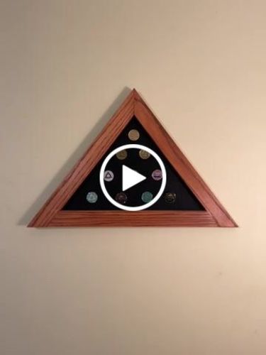 Customer video review of 1 to 50 Year Bling AA Medallion - Swarovski Crystallized Tri-Plate Chip/Coin - Black Rainbow