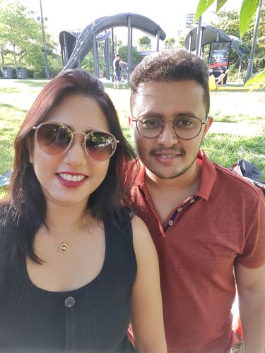 Customer photo review of Rose Black Agate Necklace Gold Vermeil