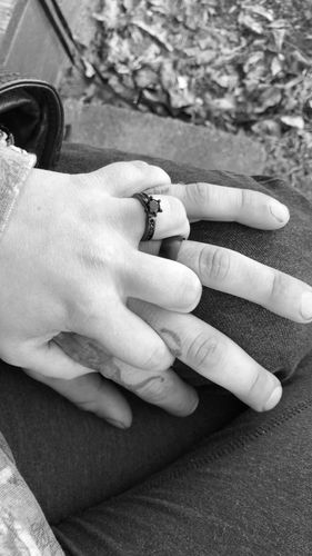 Customer photo review of 'Demure Rose' Rings