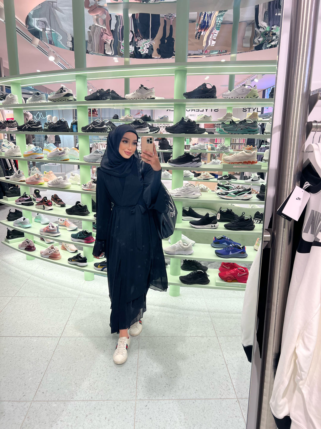 Customer photo review of Aisha Black Abaya