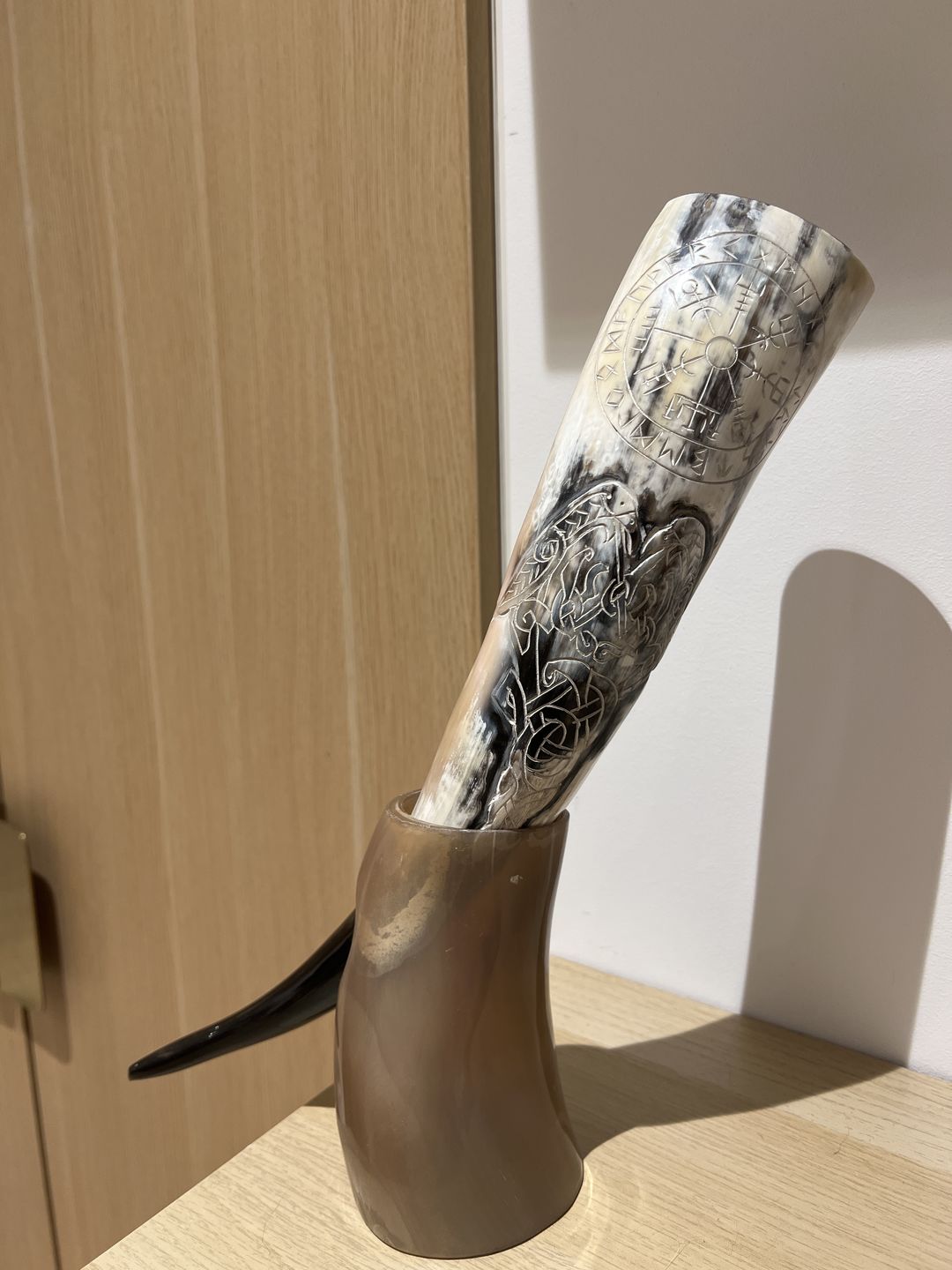 Customer photo review of Premium Ravens Guidance Drinking Horn