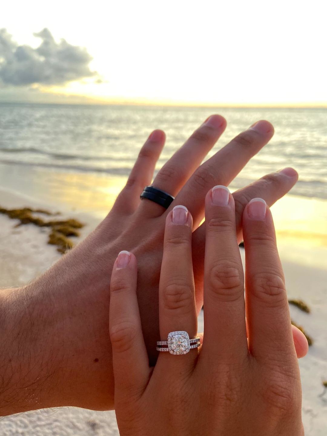 Customer photo review of 'Demure Rose' Rings