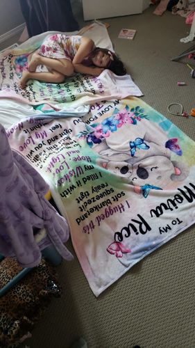 Customer photo review of Granddaughter Blanket - Koala Hug