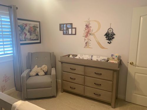 Customer photo review of Bohemian Floral Letter Decal