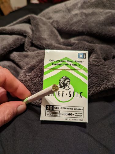 Customer photo review of Chief Stix CBG + CBD Regular Smokes (20ct/pack)