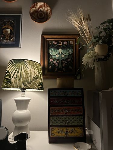 Customer photo review of Luna Moth Art Print