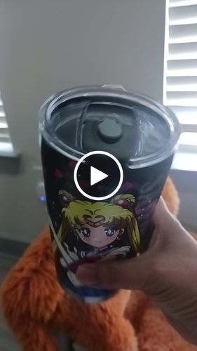 Customer video review of Sailor Moon Tumbler Cup Custom Anime Car Interior Accessories