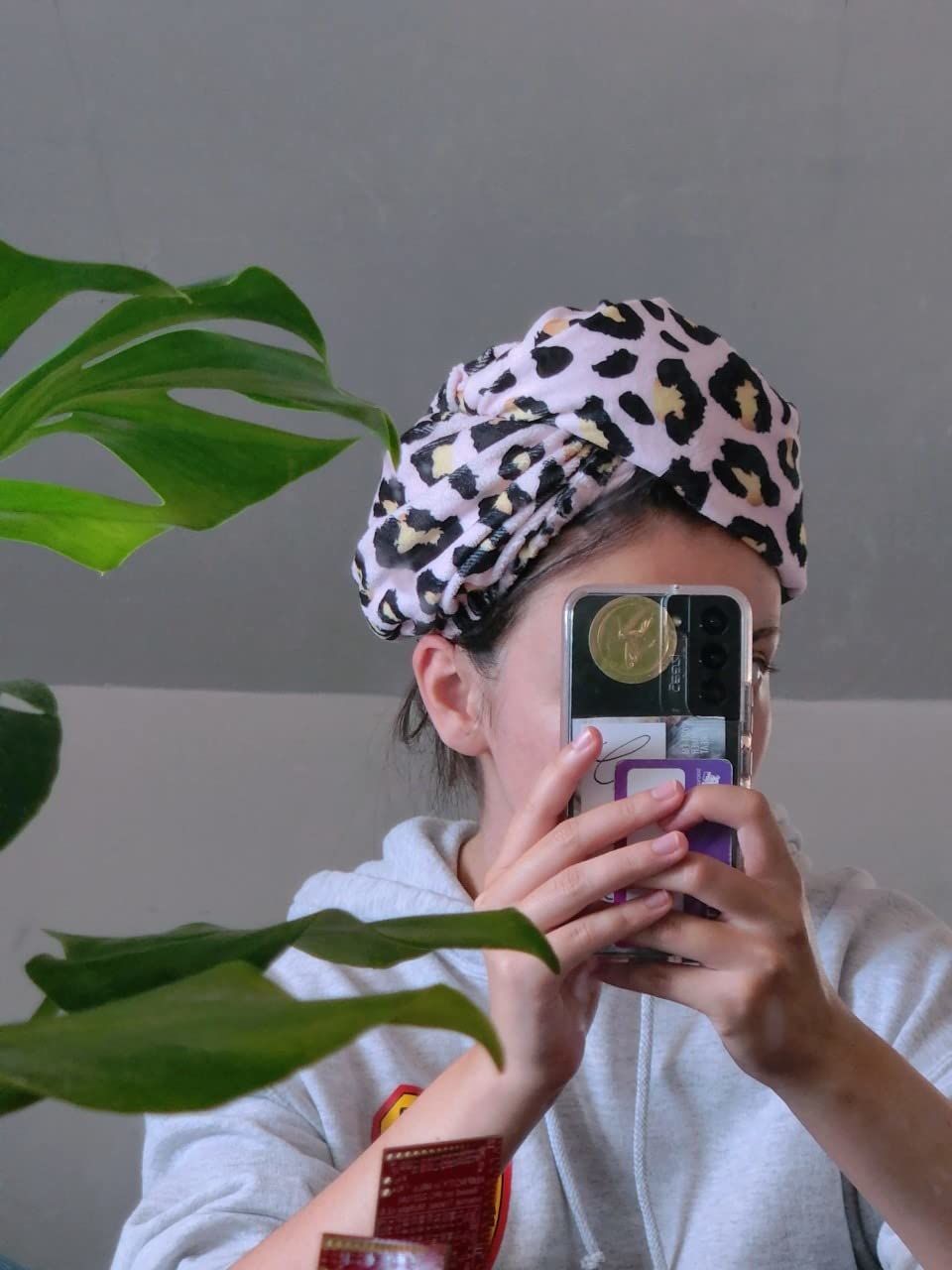 Customer photo review of Lucie Hair Towel