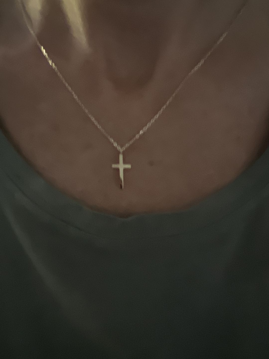 Customer photo review of Cross Necklace