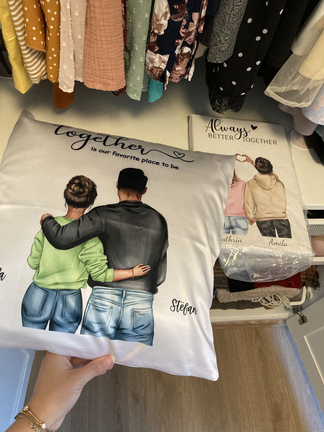 Customer photo review of Pärchen - Personalisiertes Kissen