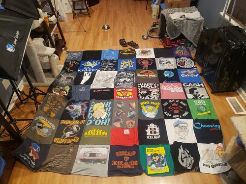 Customer photo review of Classic T-Shirt Blanket