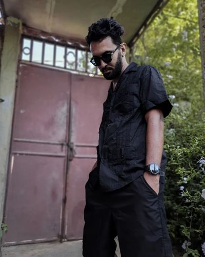 Customer photo review of Men's Plus Size Short Sleeve Button Down Cuban Guayabera Shirts & Shorts Set