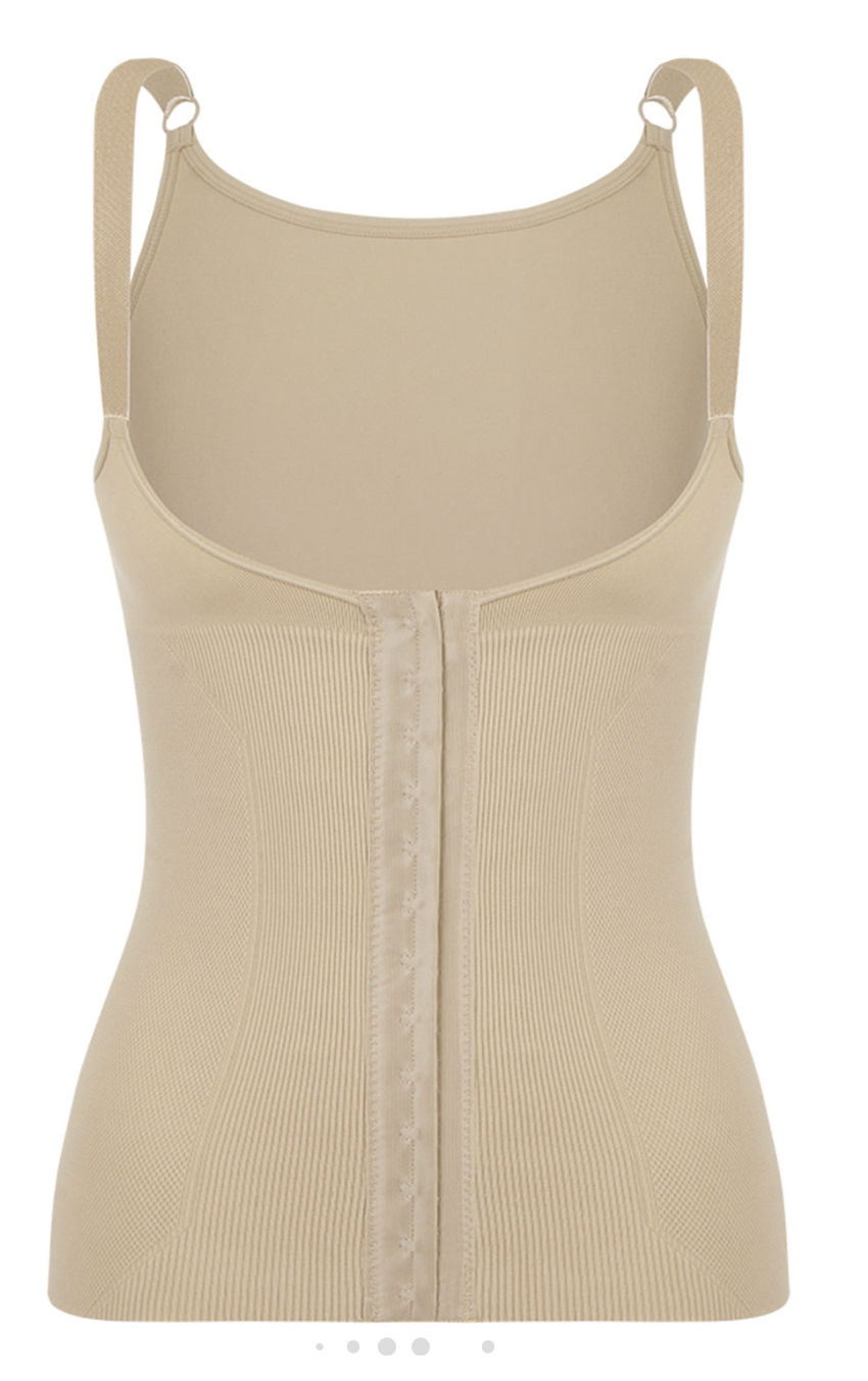 Customer photo review of Microfiber Shoulder Straps Back Support Waist and Abdomen Control Corset