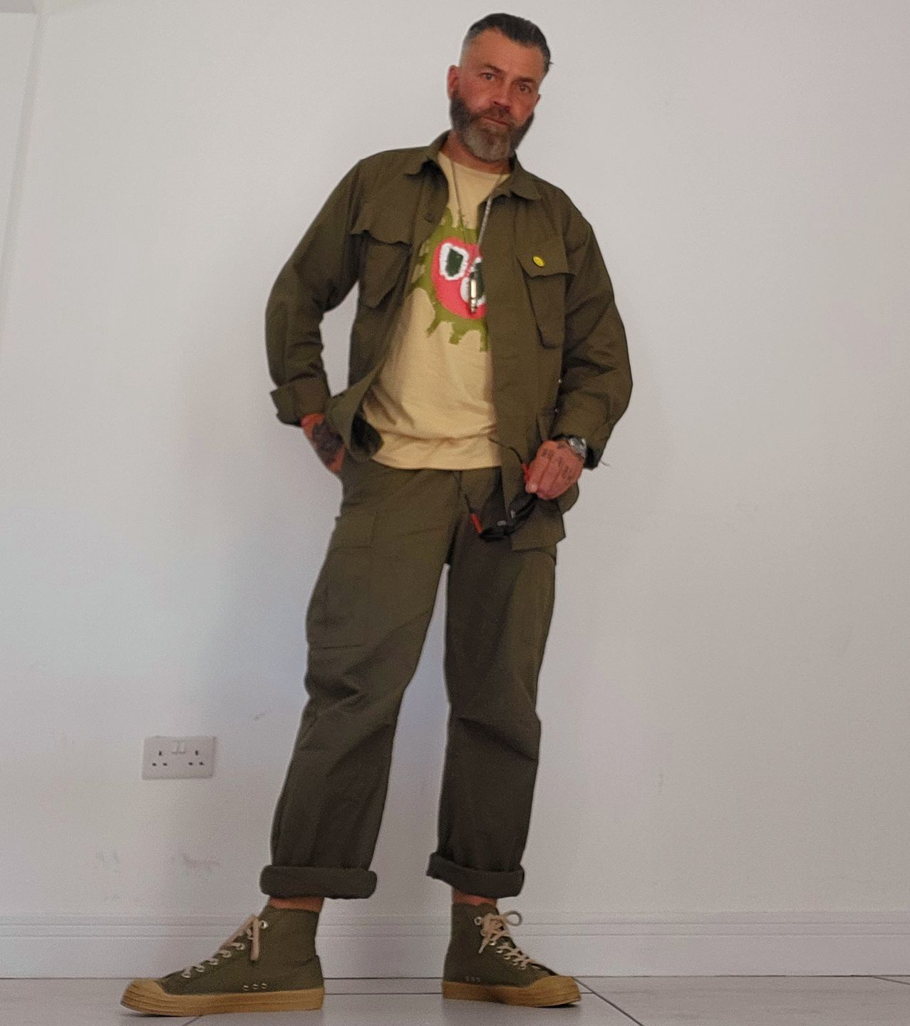 Customer photo review of US Army 5th Model Tropical Jungle Fatigue Pants