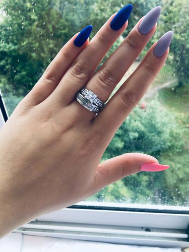 Customer photo review of 'Demure Rose' Rings