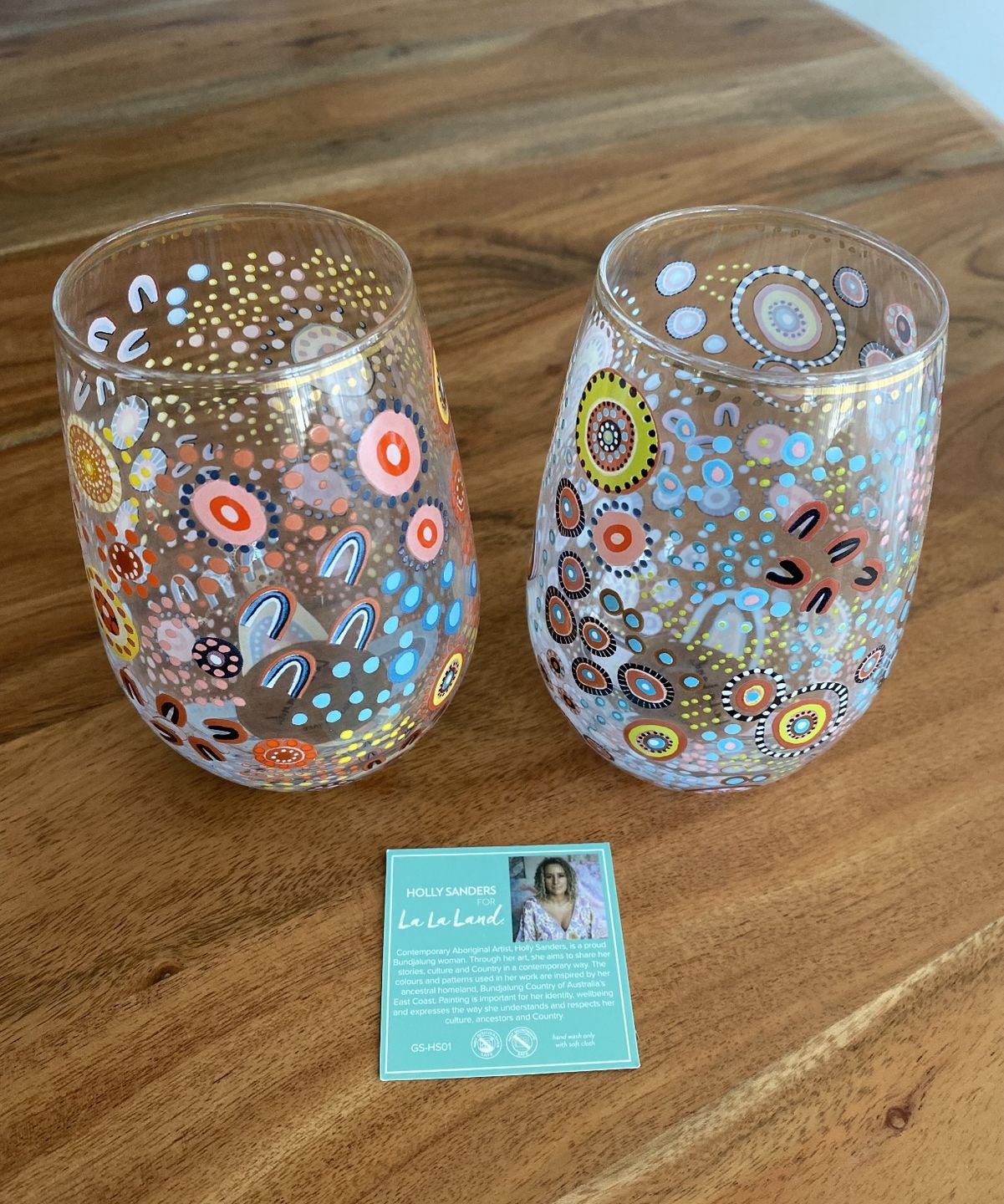 Customer photo review of Glass Tumbler Sacred Country (Set of 2 glasses)