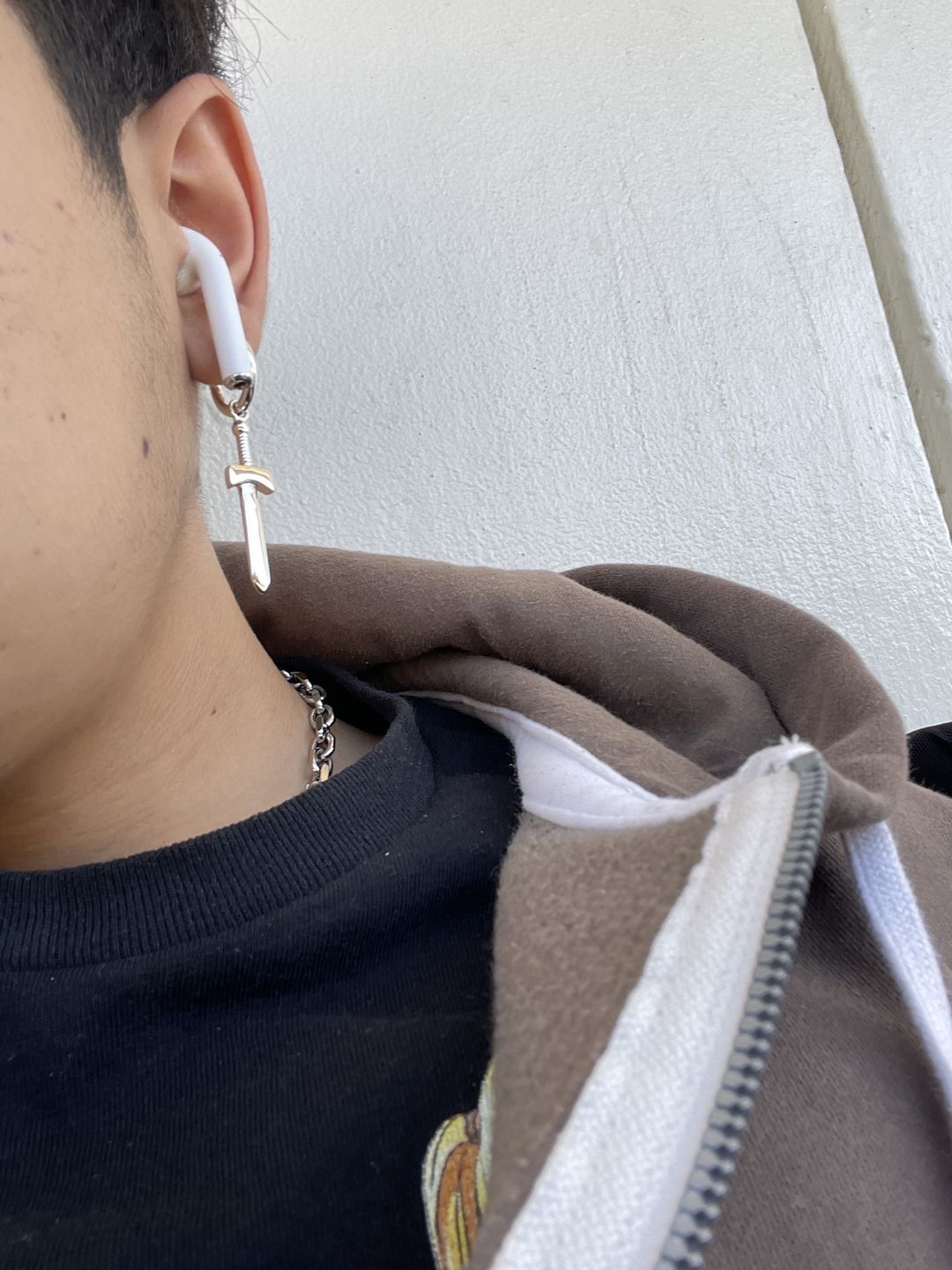 Customer photo review of SWORD EARRING