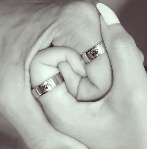 Customer photo review of 'Demure Rose' Rings