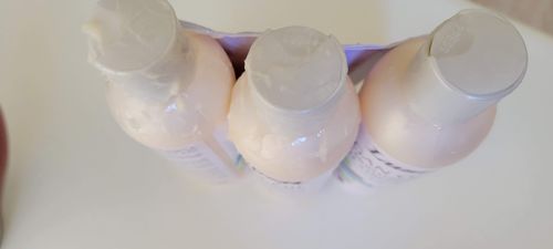 Customer photo review of Lusti Argan Oil Hair Moisturizer Triple Strength, 8 fl oz. (Pack of 3)